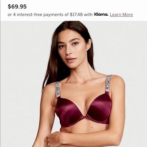 NWT Dream Angels Push Up Bra 36D